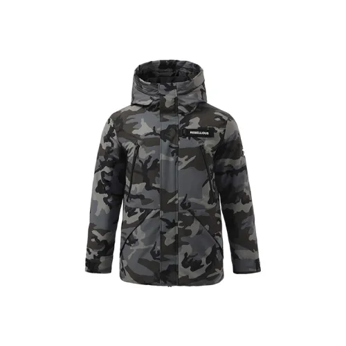 Sports Fashion Collection Мужская пуховая куртка черного и зеленого цвета