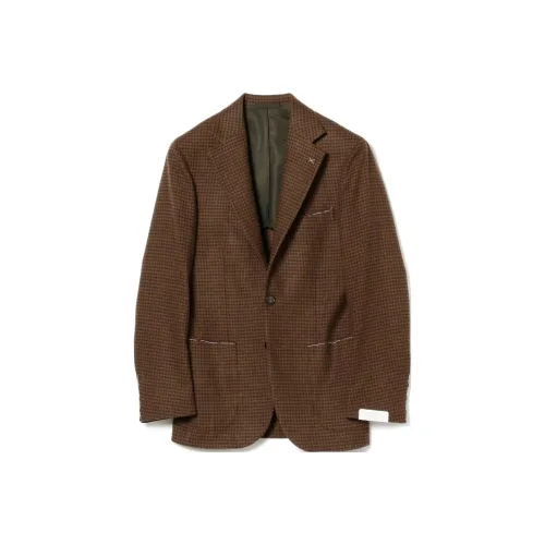 BEAMS F Бизнес-костюм мужской коричневый