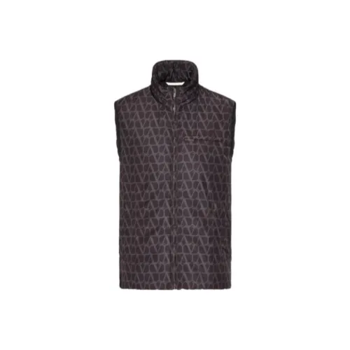 Valentino Черный Мужской Пуховый жилет