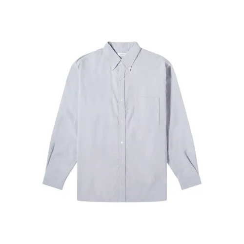 Nanamica Мужские рубашки синего цвета