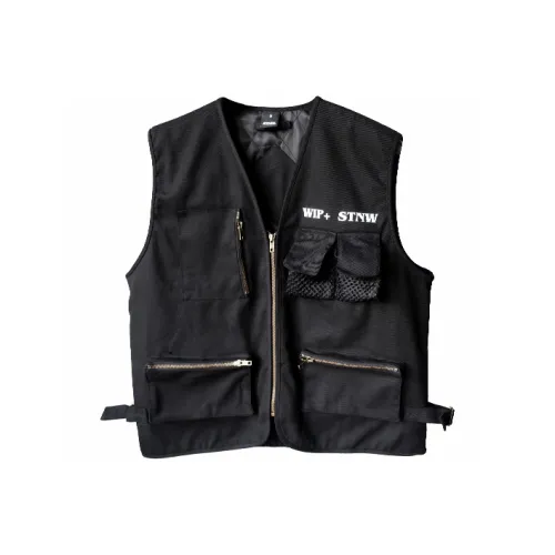 STNW Loose Fit Vest Unisex Black