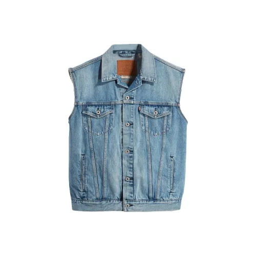 Levis Blue Men's Vest Левис Синий Мужской Жилет