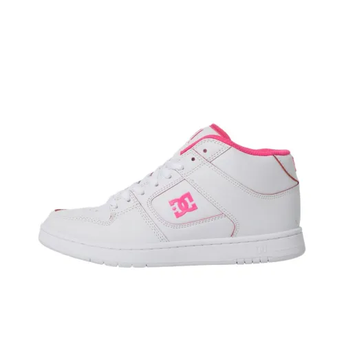 DC Shoes Manteca MID Устойчивые к истиранию MID Топ Скейтборд Кроссовки Женские Белые