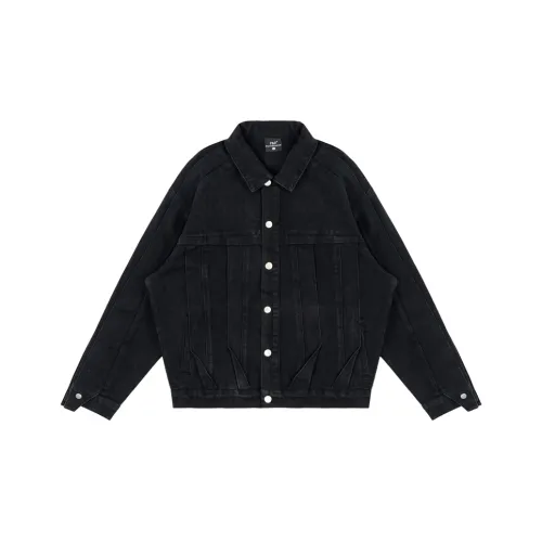 PILOTDRAGON Черный Унисекс Джинсовые куртки