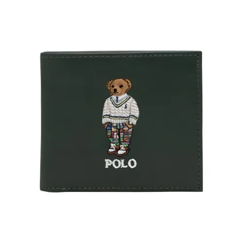 Polo Ralph Lauren Кошелек из коровьей кожи мужской зеленый
