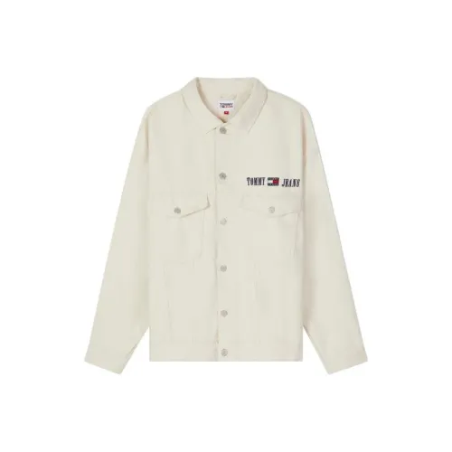 Tommy Hilfiger Экрю 1CE Унисекс Джинсовые куртки