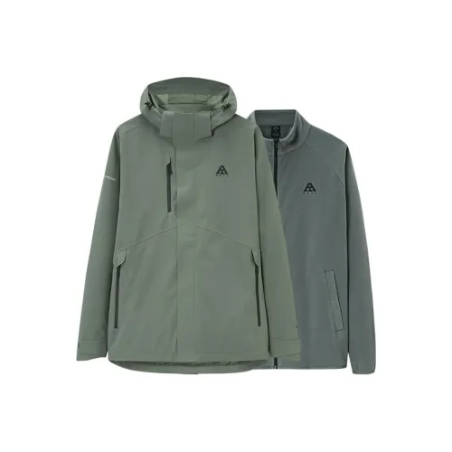 Anta The Shell of the Earth 2,0 Ледолазание и скалолазание Водонепроницаемый And Ветрозащитный Ветровка Мужской Зеленый