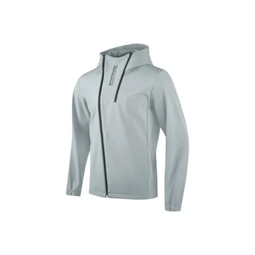 Skechers Водонепроницаемый Термический Водоотталкивающий Ветровка Мужской Холодный Серый