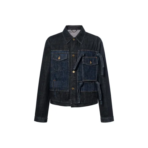LOUIS VUITTON SS22 Denim Jacket Men's Black