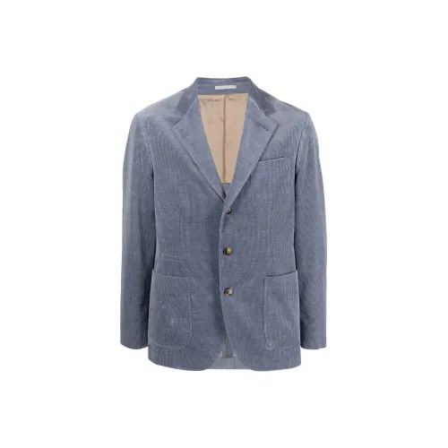 BRUNELLO CUCINELLI Синий Мужской Деловой костюм