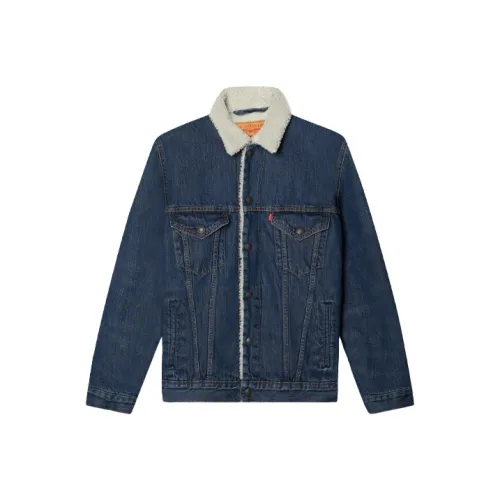 Levis Синие Унисекс Джинсовые Куртки