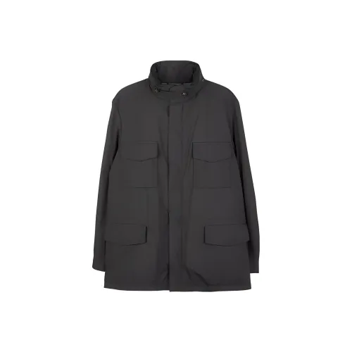 Loro Piana Серый Мужской Куртки