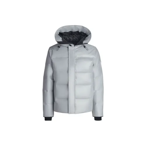 Canada Goose Down Jacket Unisex Silver Gray Канада Гусе Пуховик Унисекс Серебряный Серый