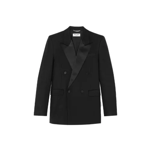 SAINT LAURENT FW21 Бизнес-костюм Куртка Мужская Черная