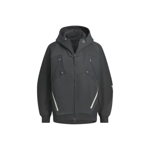 Adidas FW24 FUSTL P HOODY2 Куртки и пальто Мужской Угольный черный