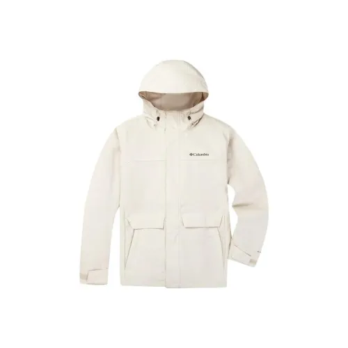 Columbia совместный бренд Водонепроницаемый и Ветрозащитный для сохранения тепла Ветровка Унисекс Экрю