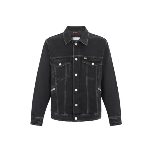 Tommy Hilfiger Черная унисекс джинсовая куртка