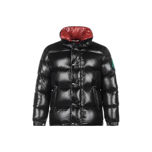 MONCLER Черный Мужской Пуховик