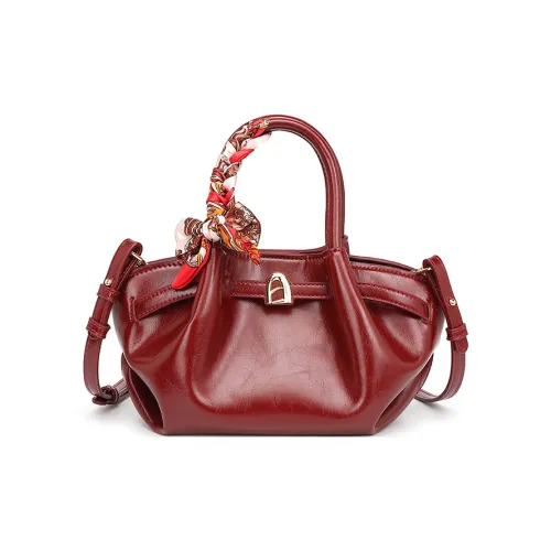 PAYOT Microfiber Synthetic Leather Bag Standard Women's Burgundy