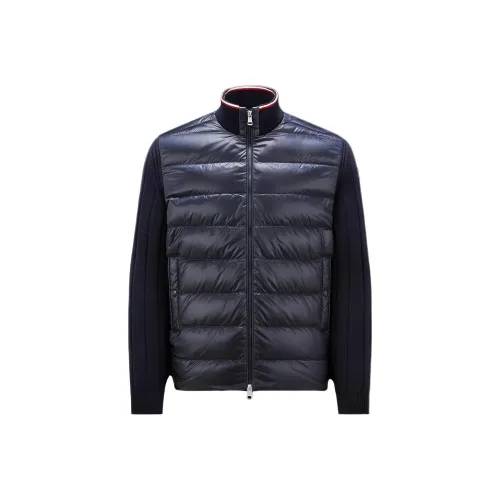 MONCLER Темно-синий Синий Мужской Пуховик