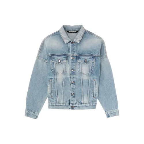 PALM ANGELS Denim Jacket Men's Blue