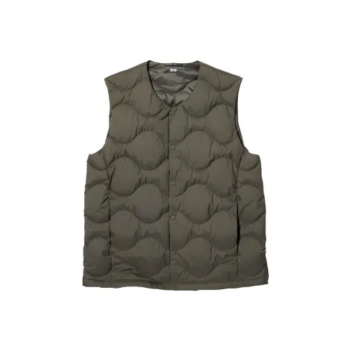 UNIQLO Мужские жилеты оливкового цвета