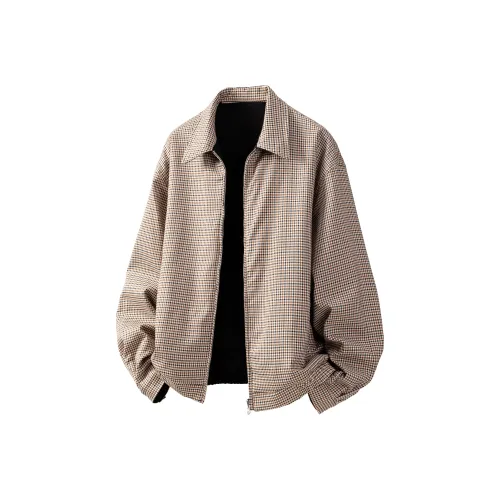 HSWLD Гусиная лапка Двусторонний Унисекс Куртки