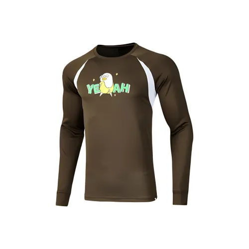 361° x XIAOLIUYA LIANMINGKUAN T-рубашка мужская коричневая натуральный белый