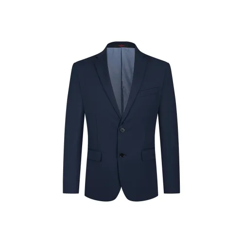 SEVEN Бизнес-костюм Куртка Мужская Темно-синяя