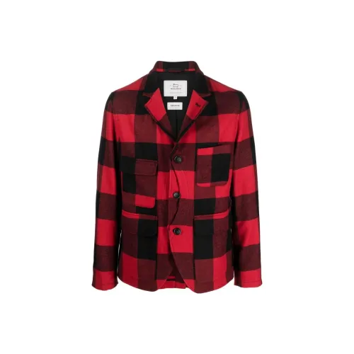 WOOLRICH Бизнес-костюм пальто мужской красного цвета