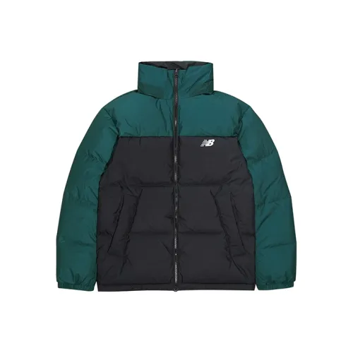 New Balance совместный пуховик унисекс черный зеленый