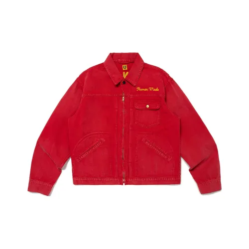 HUMAN MADE SS24 Куртки Пальто Унисекс Красный