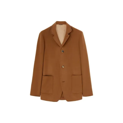 Loro Piana SS23 Бизнес-костюм Пальто Мужской Кофе