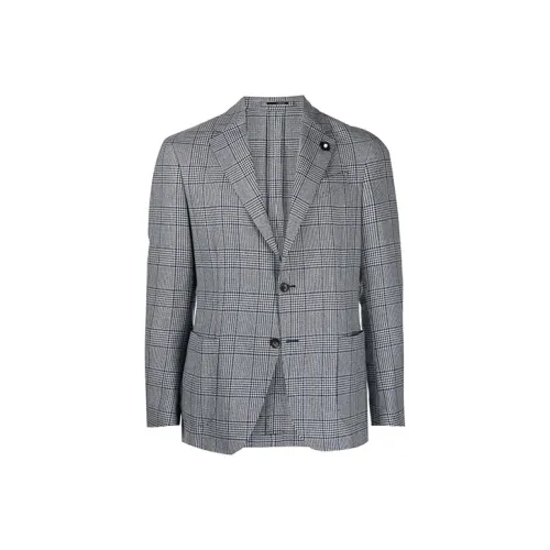 LARDINI Серый Мужской Деловой костюм