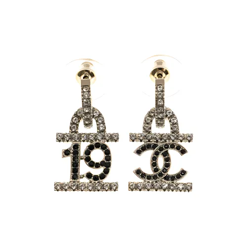 CHANEL Металлические Серьги Золотые Женские