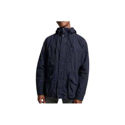 SUPERDRY Морской Синий Мужские Куртки