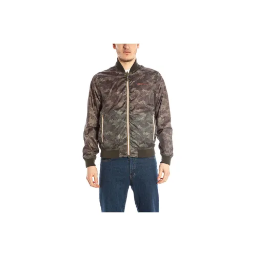 ARMANI JEANS Серый Зеленый Мужские Куртки