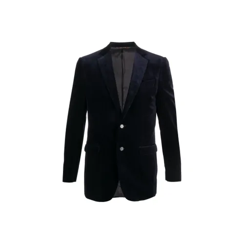 Canali Бизнес-костюм Пальто Мужское Синее