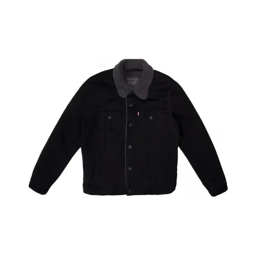 Levis Черный Унисекс Джинсовые Куртки