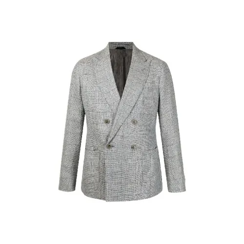 GIORGIO ARMANI Серый Мужской Деловой костюм