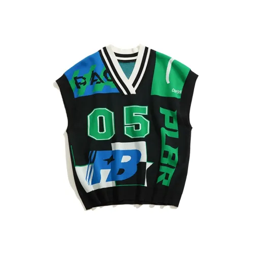 PLANET BORING Жилет Унисекс Полночный Черный Цвет Блокировка