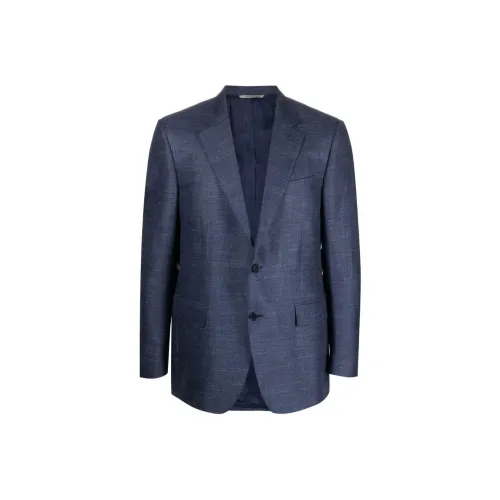 Canali Бизнес-костюм Пальто Мужской Морской Синий