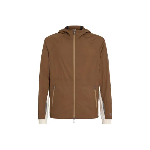Ermenegildo Zegna Коричневые Мужские Куртки