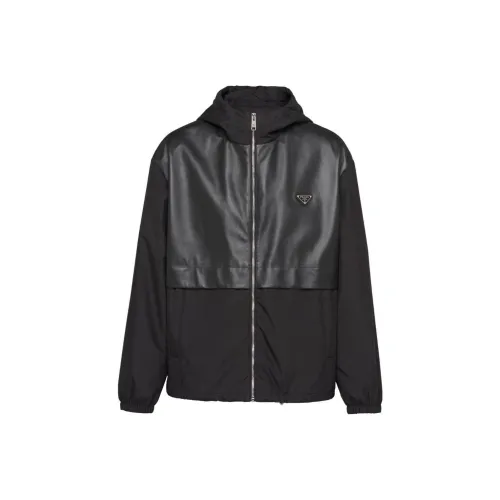 PRADA SS24 Куртки и Пальто Мужской Черный