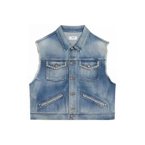 CELINE x MERMAID FW21 Жилет Мужской Синий