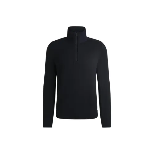 Hugo Boss Темно-синий Мужской Трикотаж