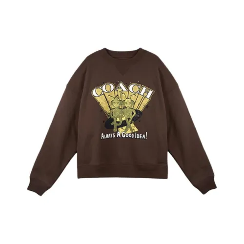 COACH Какао Мужские Свитшоты