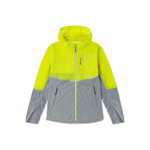 Куртки и пальто Mizuno для мужчин цвет Fluorite Yellow