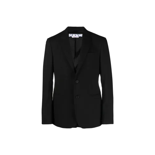 Off Белый Черный Мужской Деловой Костюм