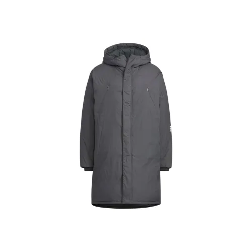 Adidas FUSTL P DJK LON Down Jacket Men's Dark Gray